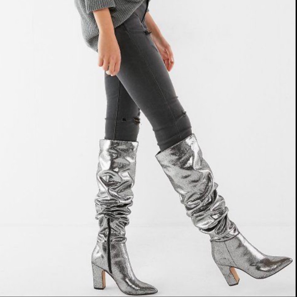 Express sparkly boots